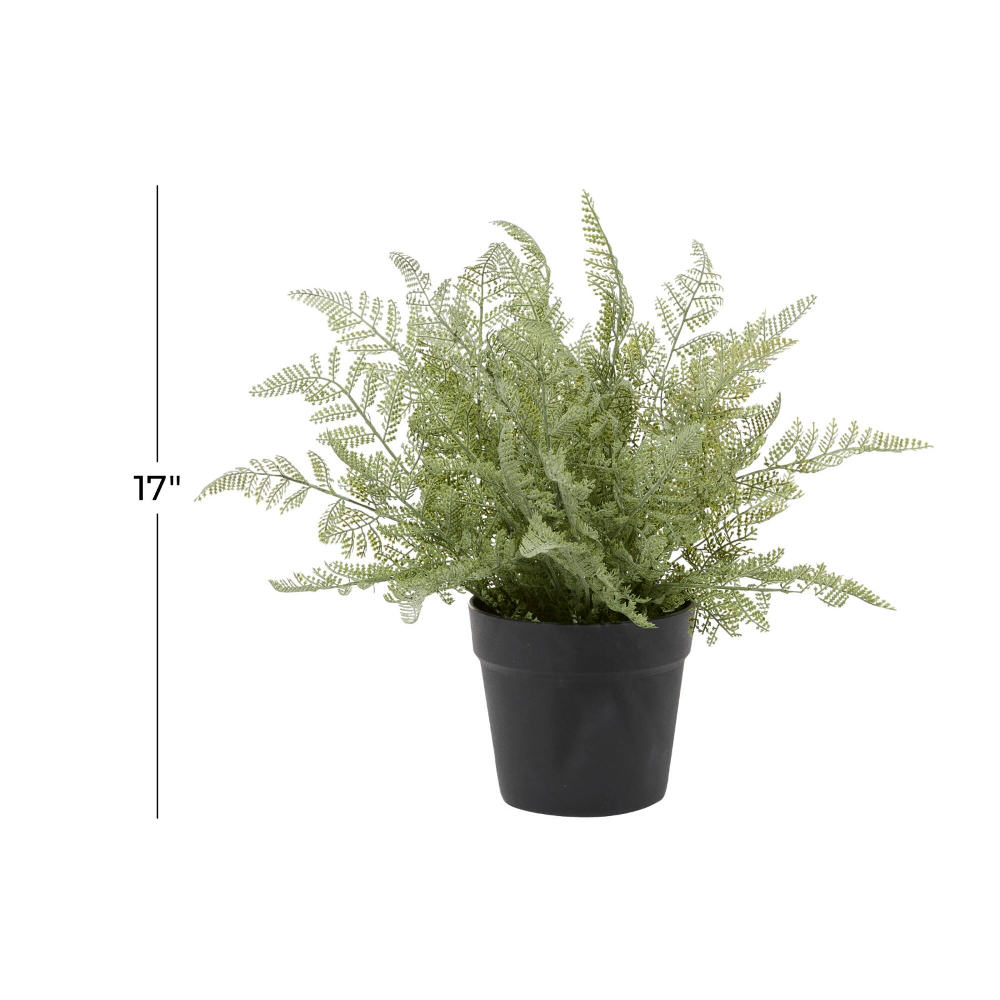 Green Plastic Traditional Artificial Foliage, 15" x 15" x 19"